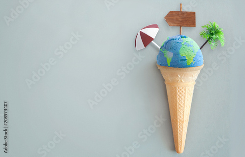 World map icecream