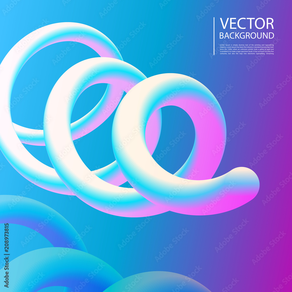 Abstract 3D mixing of colors and lines Abstract 3D mixing of colors and lines