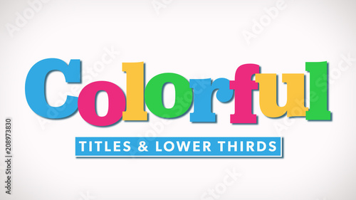 Multi Colored Titles 2