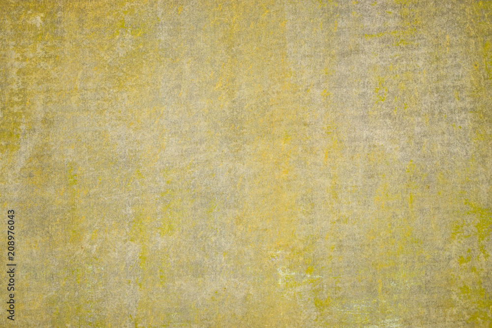 Naklejka premium Yellow wall with irregularities in the finish. Background structure.