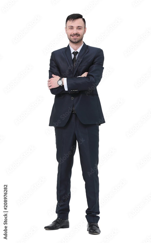 portrait in full growth. confident businessman portrait in full growth. confident businessman