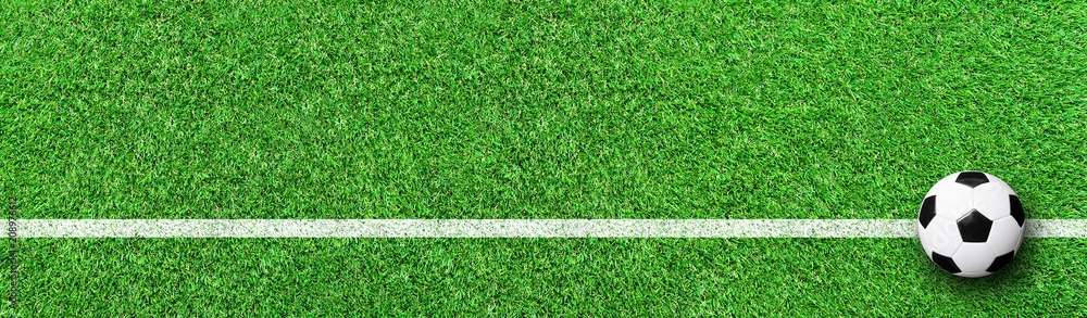Fototapeta premium Banner - Fußball