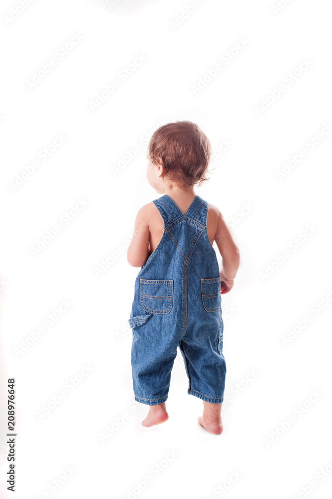Toddler kid from the back Toddler kid from the back