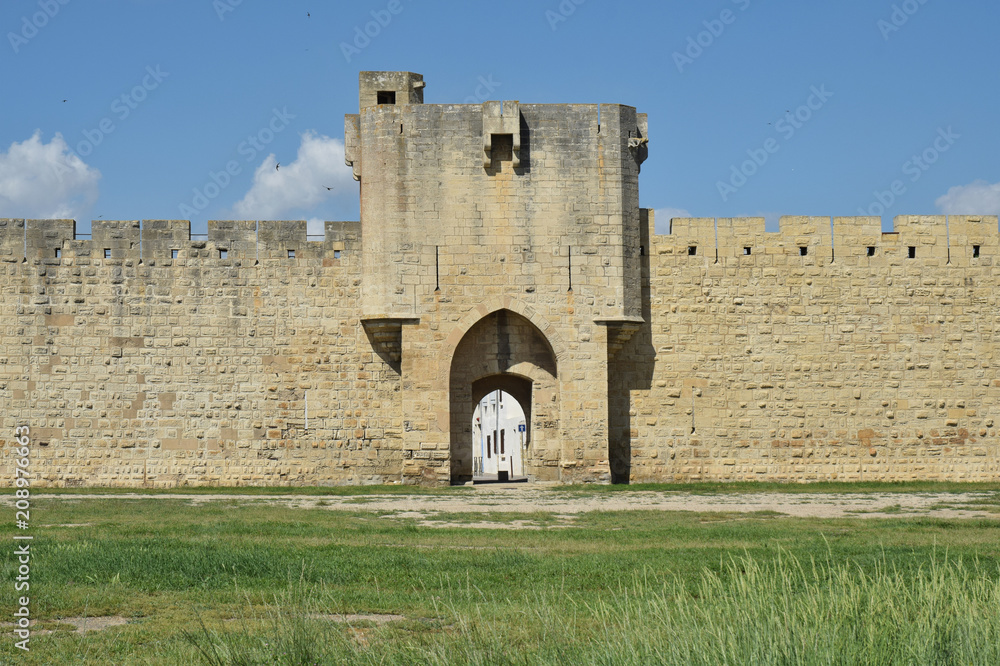 Forteresse d'Aigues-Mortes, Gard, Languedoc, Occitanie.
