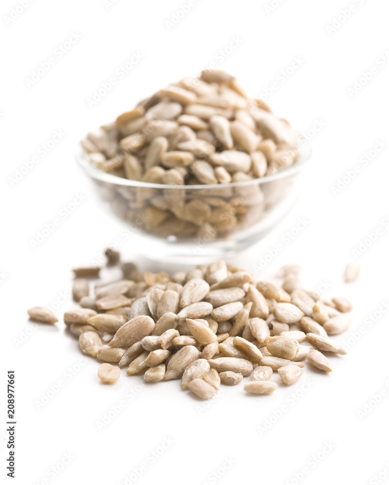 Peeled sunflower seeds. Peeled sunflower seeds.