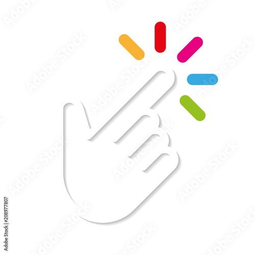 Symbol hand select with click