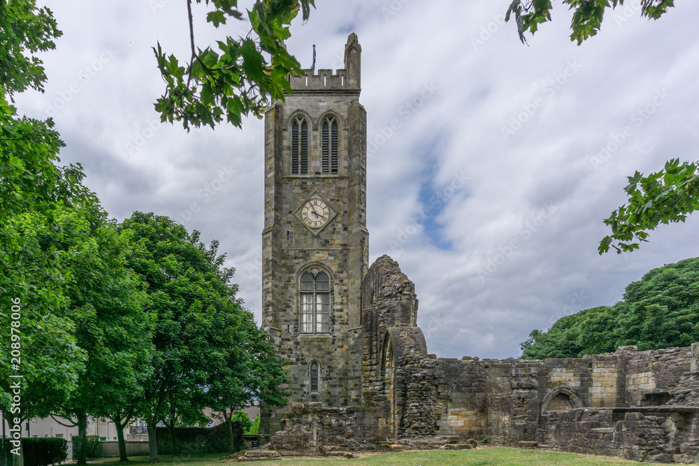 The Old Clock Tower KIlwinning Abbey Ancient Ruins
