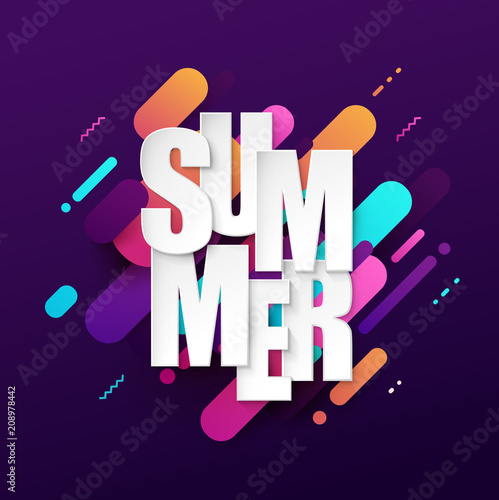 Summer background. Vector illustration.