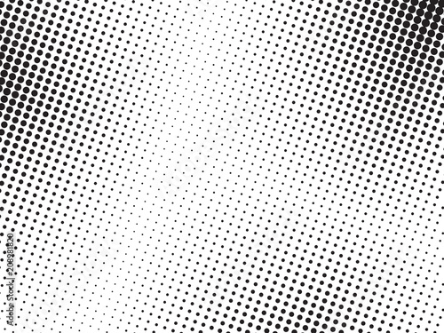 Abstract halftone dots texture background. Grunge black and white  backdrop. photo