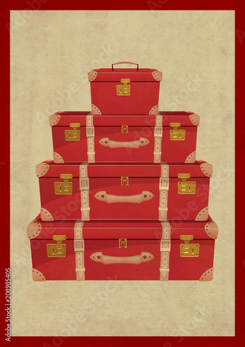 Vintage travel cases photo