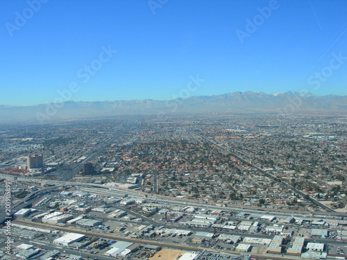 Las Vegas from helicopter
