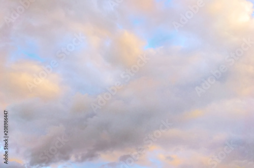 Fototapeta Naklejka Na Ścianę i Meble -  White fluffy clouds background.