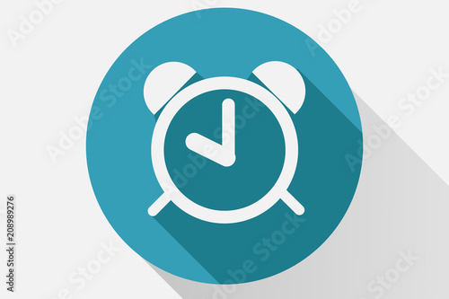 Icono azul de reloj.