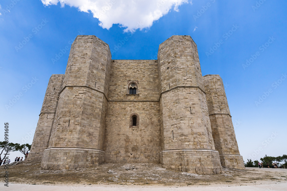 Castel del Monte, the famous castle built in 13th century by Emperor Frederick II, Apulia, Italy