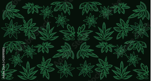 Wallpaper Mural Leaves pattern wallpaper Torontodigital.ca