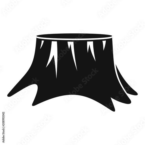 Old stump icon. Simple illustration of old stump vector icon for web design isolated on white background