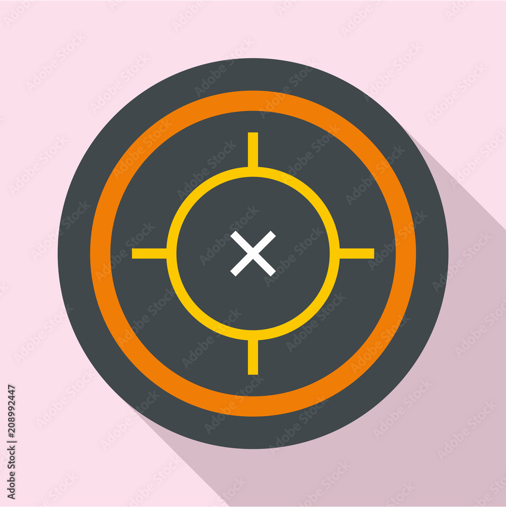 Riffle target icon. Flat illustration of riffle target vector icon for web design Riffle target icon. Flat illustration of riffle target vector icon for web design