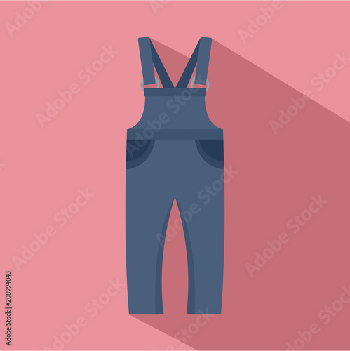 Work trousers icon. Flat illustration of work trousers vector icon for web design