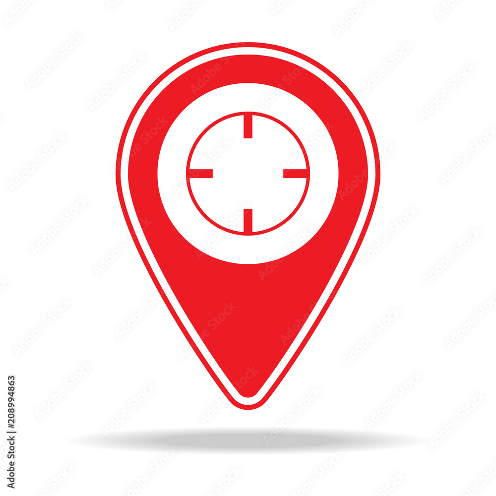 crosshairs map pin icon. Element of warning navigation pin icon for mobile concept and web apps. Detailed crosshairs map pin icon can be used for web and mobile crosshairs map pin icon. Element of warning navigation pin icon for mobile concept and web apps. Detailed crosshairs map pin icon can be used for web and mobile