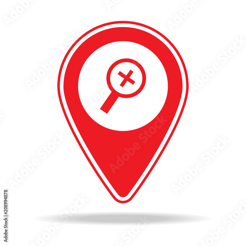 Free Download zoom in alt map pin icon. Element of warning navigation pin icon for mobile concept and web apps. Detailed zoom in alt map pin icon can be used for web and mobile - GFXLoad
