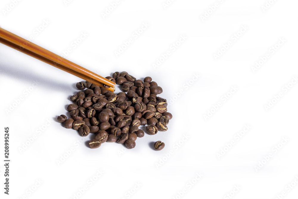 Obraz premium Geisha coffe beans; selecting, picking, not true