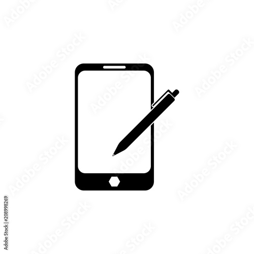 tablet with stylus icon. Element of education icon for mobile concept and web apps. Detailed tablet with stylus icon can be used for web and mobile. Premium icon