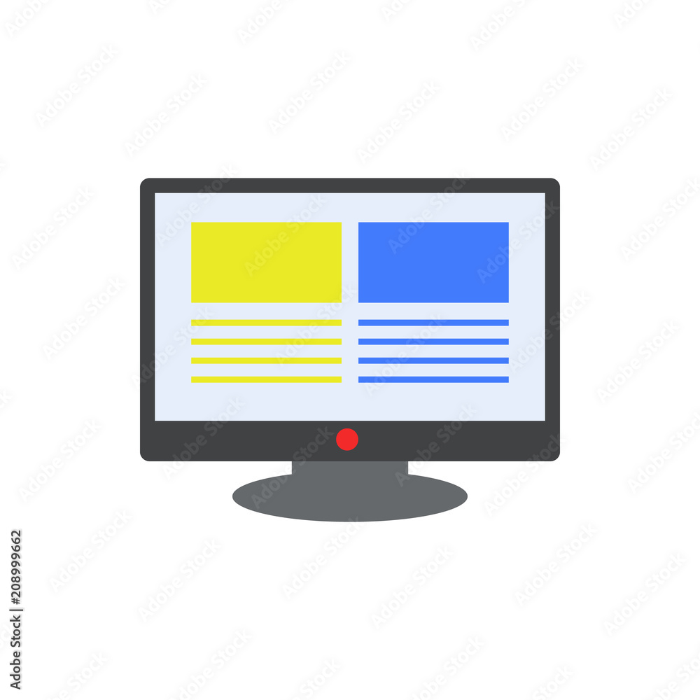 computer settings flat icon. Element of programming colored icon for mobile concept and web apps. Detailed computer settings flat icon can be used for web and mobile computer settings flat icon. Element of programming colored icon for mobile concept and web apps. Detailed computer settings flat icon can be used for web and mobile