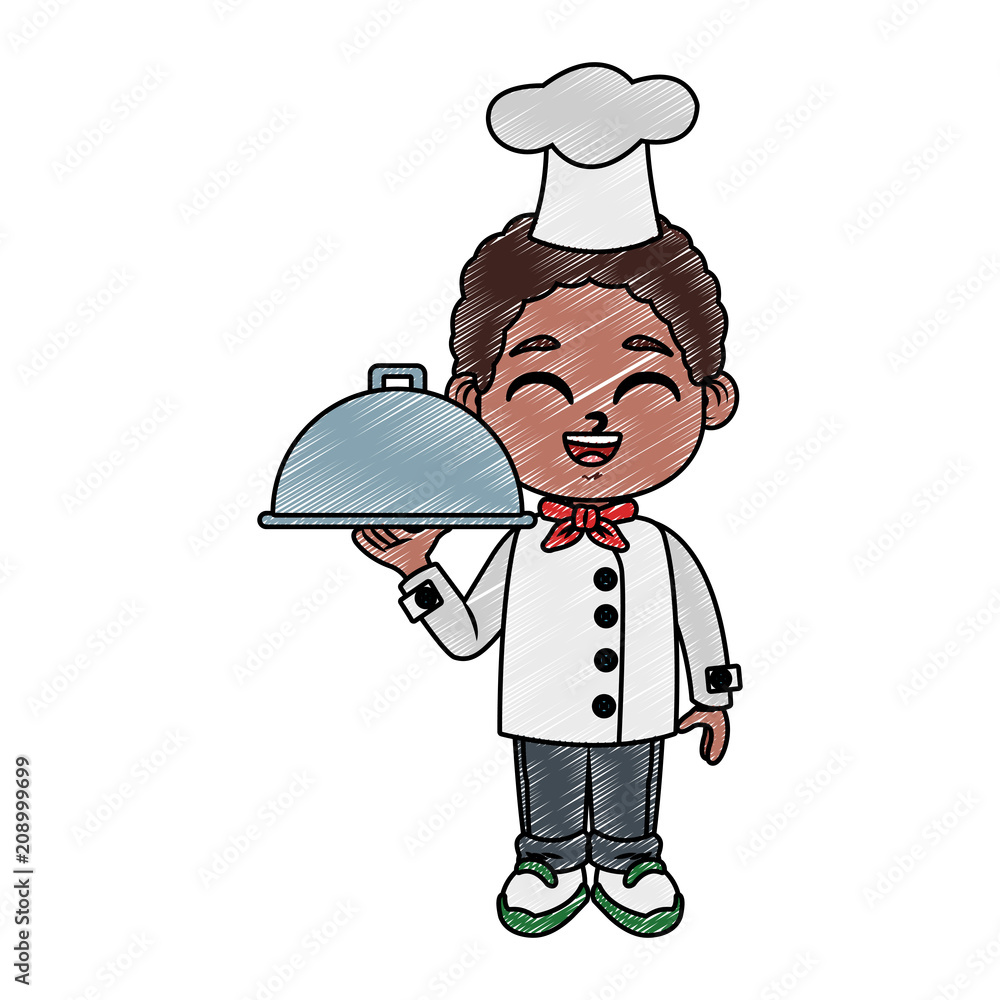 Cute chef boy cartoon vector illustration graphic design Cute chef boy cartoon vector illustration graphic design