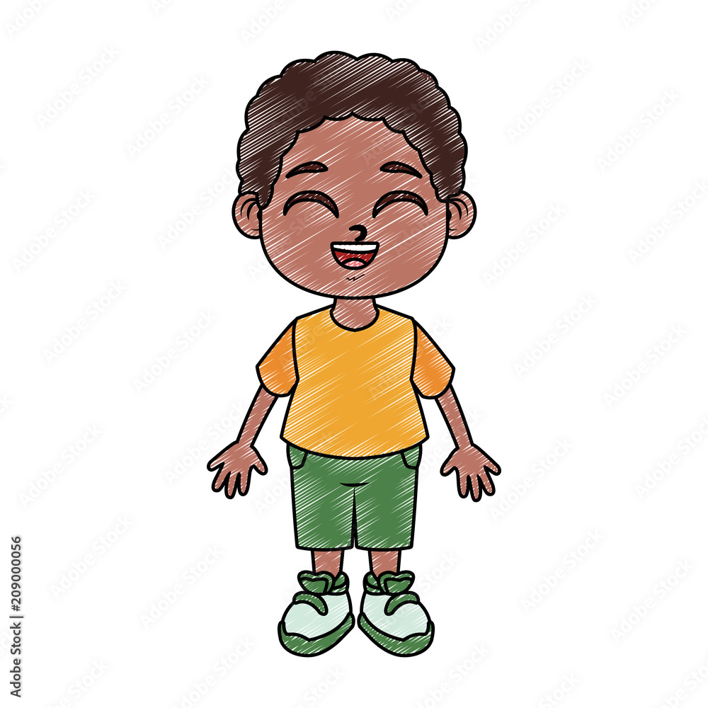 Cute and happy boy cartoon vector illustration graphic design Cute and happy boy cartoon vector illustration graphic design