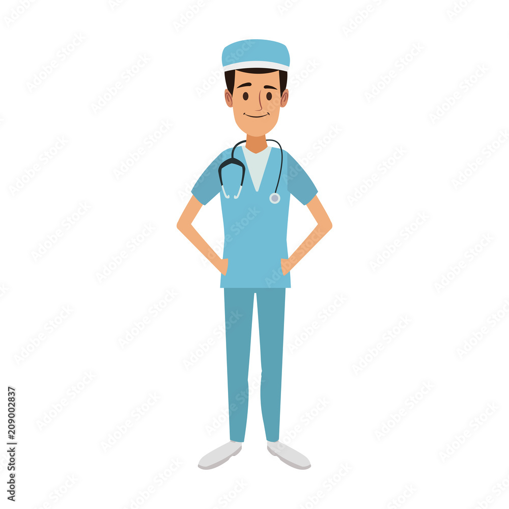 Surgeon doctor cartoon vector illustration graphic design Surgeon doctor cartoon vector illustration graphic design