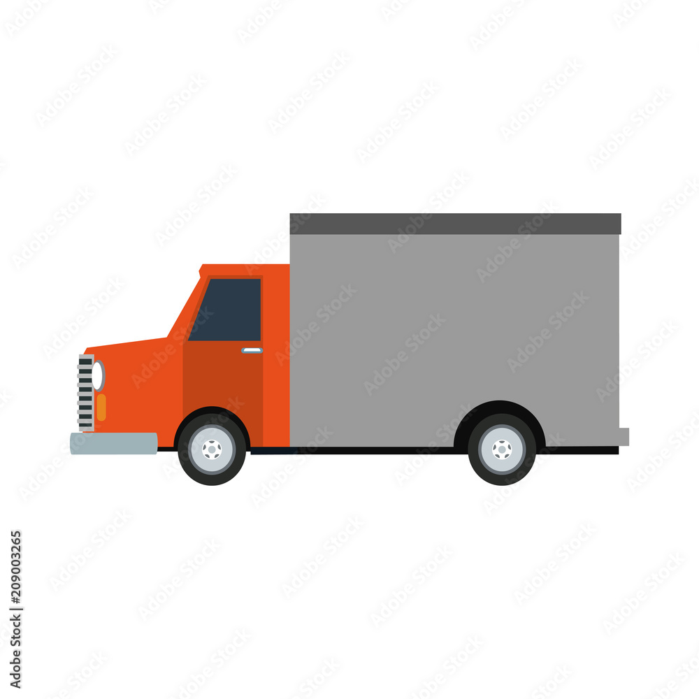 Cargo truck vehicle vector illustration graphic design