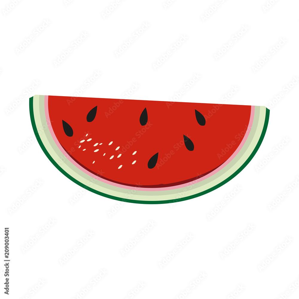 Watermelon sliced fruit vector illustration graphic design Watermelon sliced fruit vector illustration graphic design