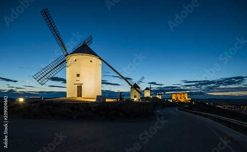 windmill, wind, quixote