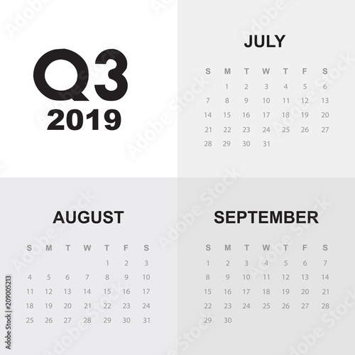 Third quarter of calendar 2019