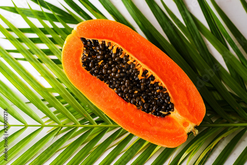 half slice papaya