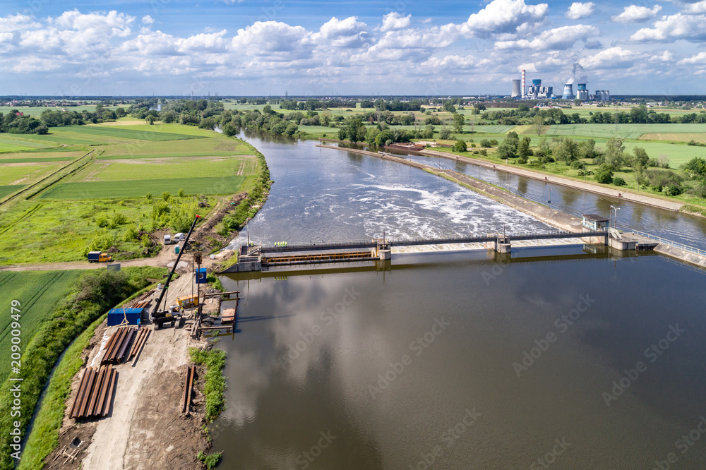Fototapeta premium Dam under construction