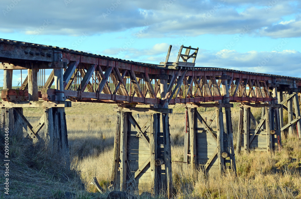 Wooden railway sale bridge