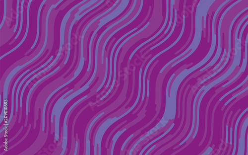 Minimal design. Abstract pattern with wave lines. Violet striped background. Geometric wavy backdrop. Vector illustration 