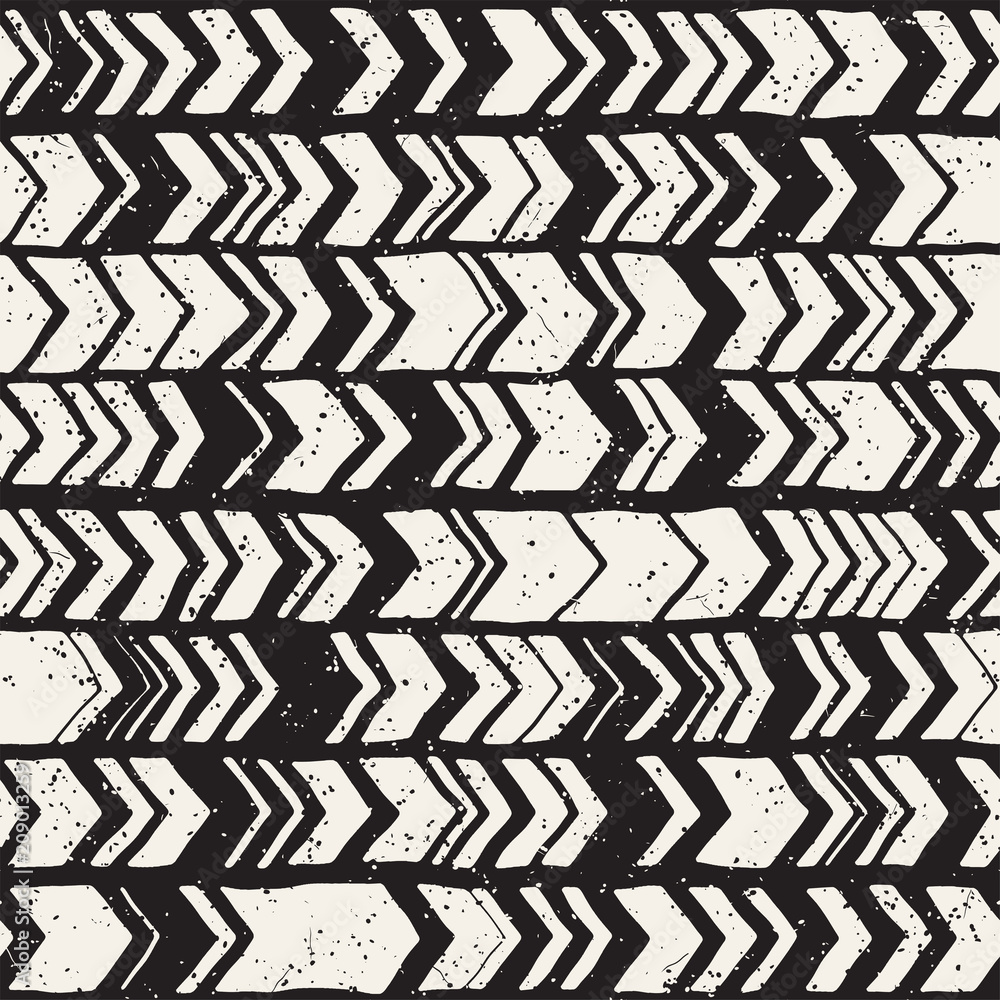 Seamless hand drawn style chevron pattern in black and white. Abstract vector background Seamless hand drawn style chevron pattern in black and white. Abstract vector background