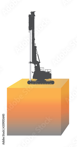Driven pile construction method