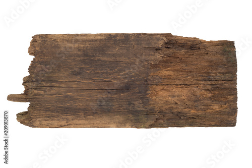 Wallpaper Mural Old planks isolated on white. Empty template. Torontodigital.ca