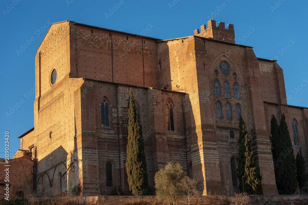 Basilica of San Domenico. Siena. Tuscany, Italy, Europe
