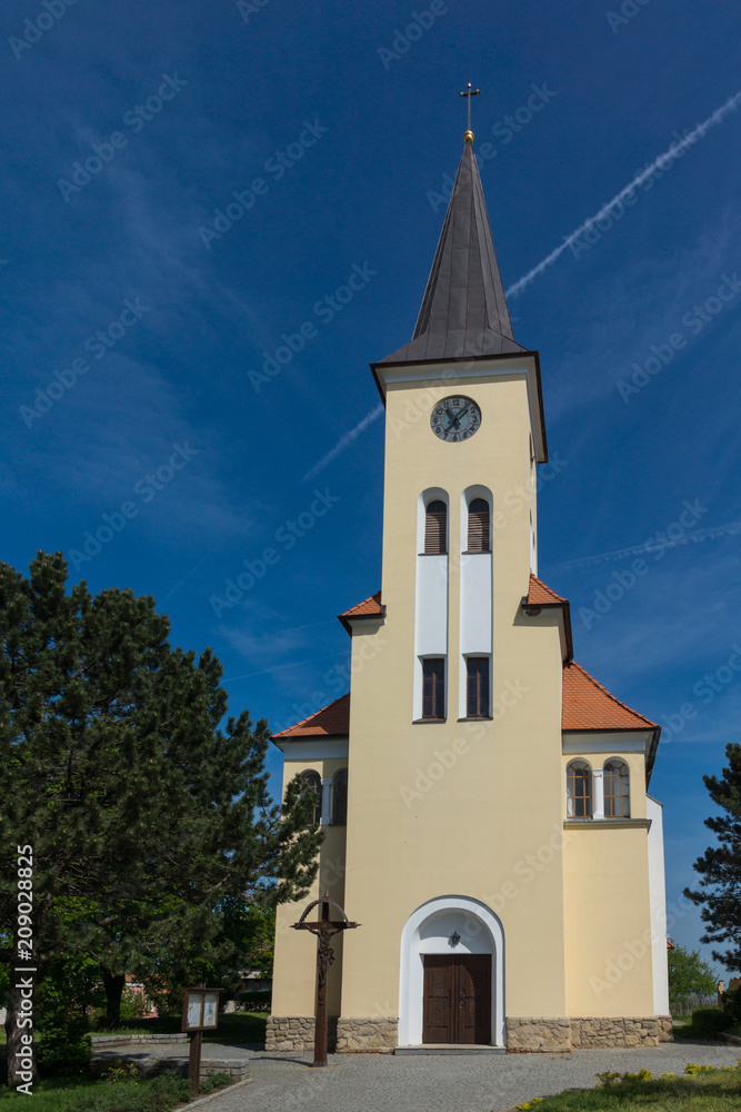 Church in Vrbice village, Moravia, Czech Republic Church in Vrbice village, Moravia, Czech Republic