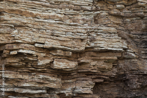 Soil cut-sandstone, stones, sand structure and layers © Алексей Закиров