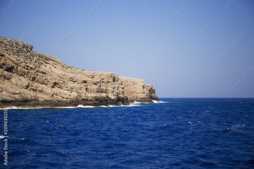 Coastline near the island of Gramvousa,Crete,Greece