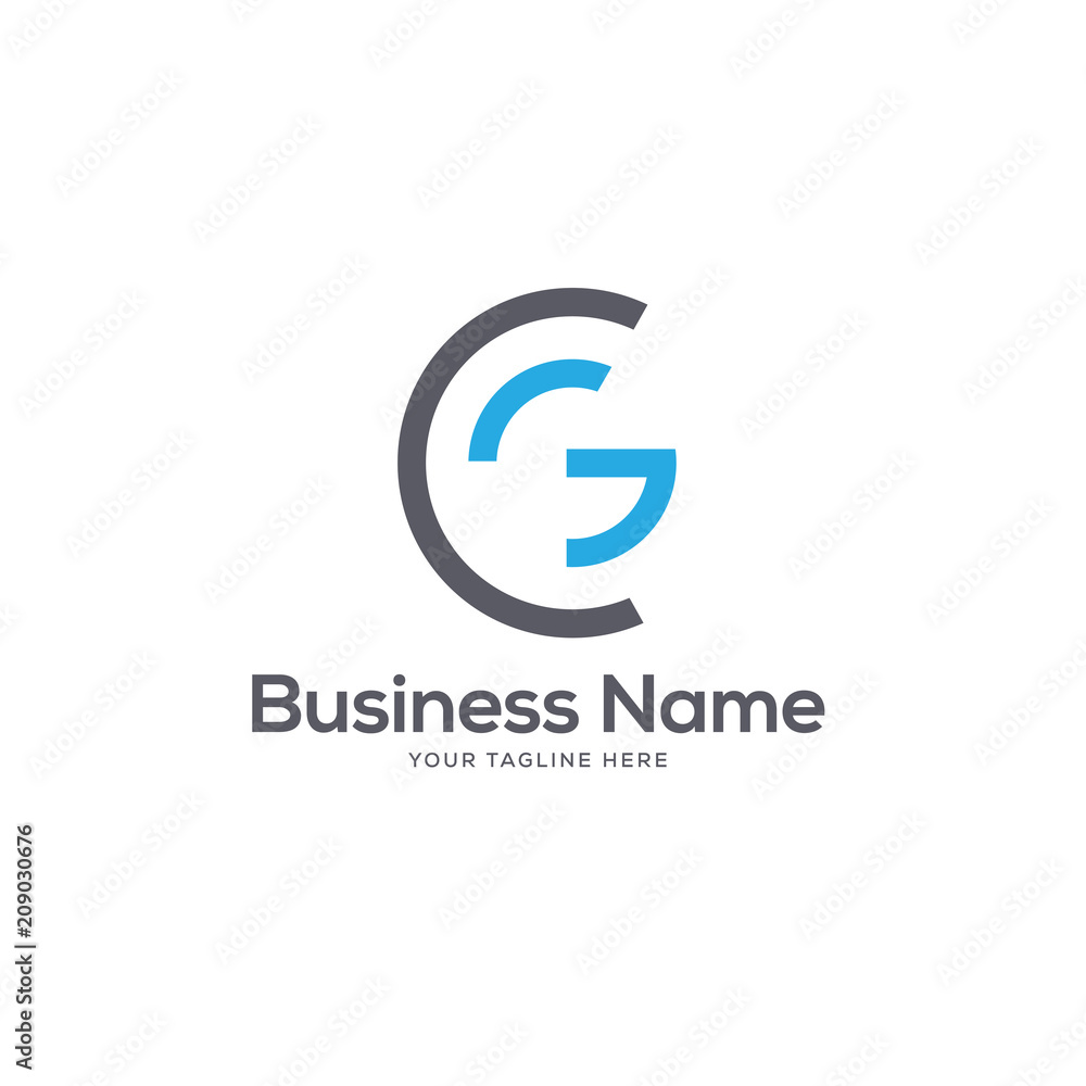 CG initial company Logo Template CG initial company Logo Template