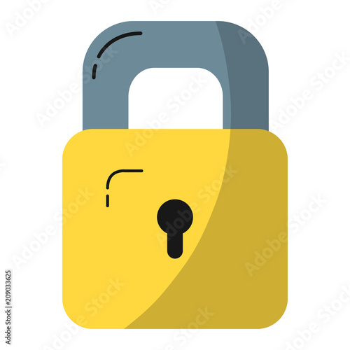 security padlock object and protect element