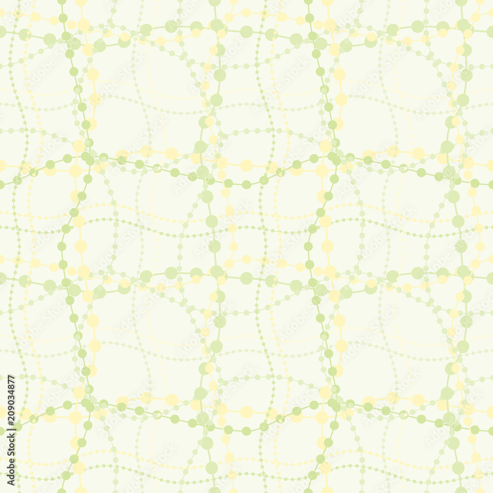 Obraz premium Seamless repeating background simulating beads on threads