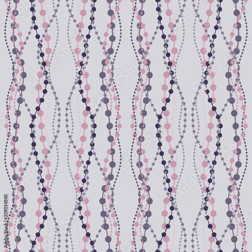 Seamless repeating background simulating beads on threads