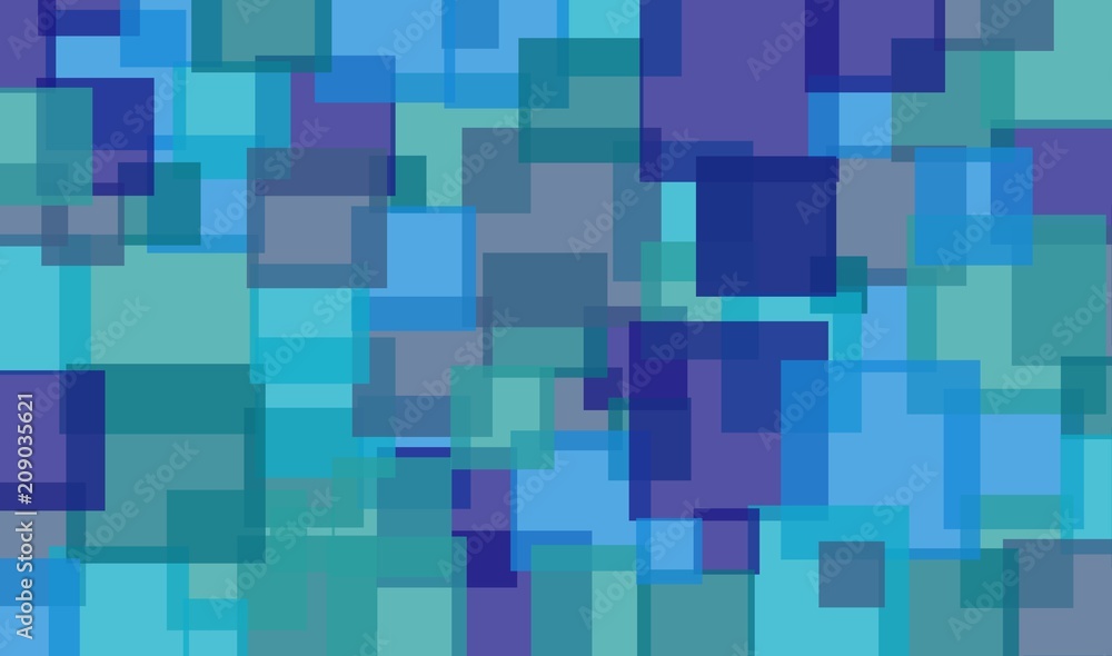 Abstraktes blaues Mosaik